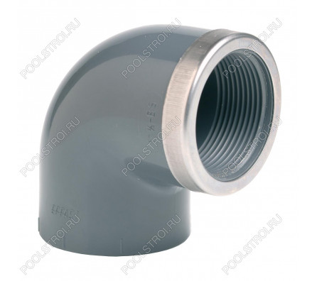 Угол 90° c металлическим кольцом EFFAST d50x1-1/2